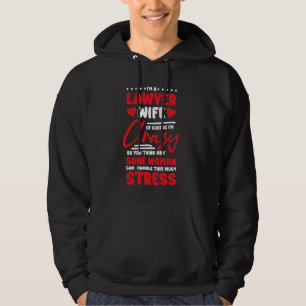 Sudadera Abogada Diseño de Esposa en Derecho Paralegal para
