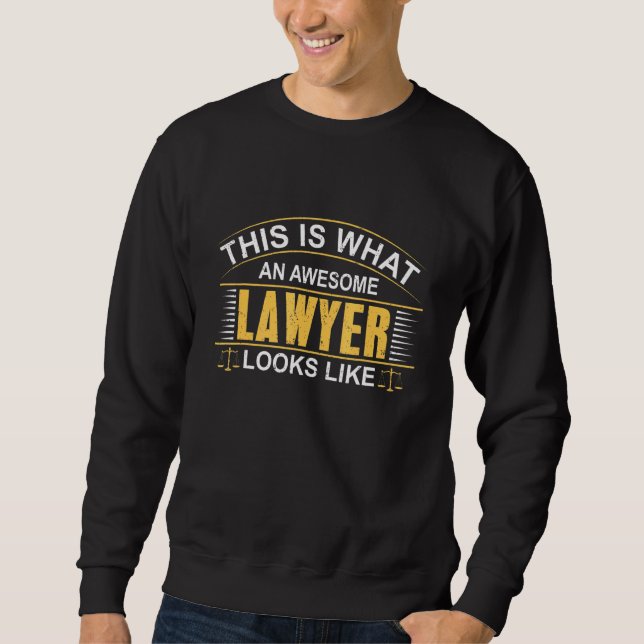 Sudadera Abogado e impresionante abogado parece (Anverso)