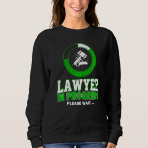 Sudadera Abogado En Curso Por Favor Espera Abogado Estudian