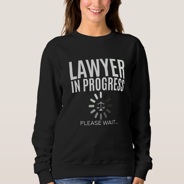 Sudadera Abogado en Progreso Abogado Título de Facultad de  (Anverso)