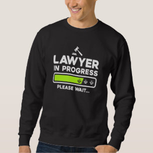 Sudadera Abogado En Progreso Por Favor Espere Estudiante De