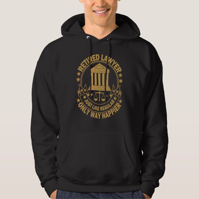 Sudadera Abogado jubilado igual que con frecuencia (Anverso)