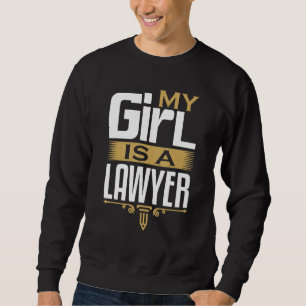 Sudadera Abogado Mi chica es una abogada Facultad de Derech