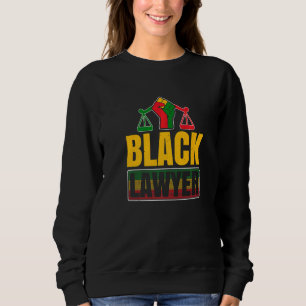 Sudadera Abogado negro estudiante de derecho afroamericano