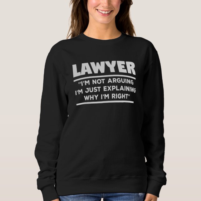 Sudadera Abogado No estoy discutiendo Solo estoy explicando (Anverso)
