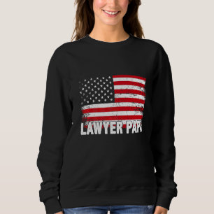 Sudadera Abogado Papa American Flag Día del Padre