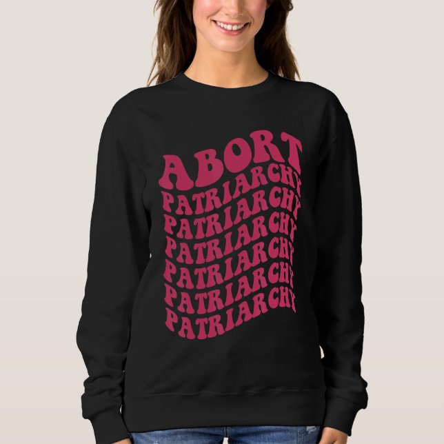 Sudadera Abortar patriarcado Derechos de la mujer Elección  (Anverso)