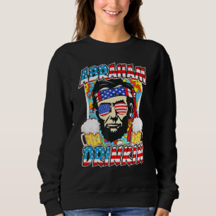 Sudadera Abraham Drinkin Beers 4 De Julio Patriótico De Gua