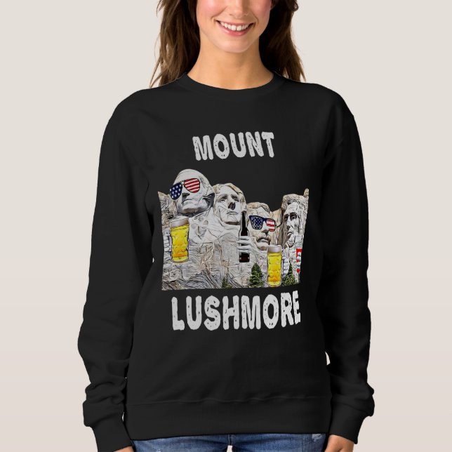 Sudadera Abraham Drinkin Ben Drankin Mount Rushmore Estados (Anverso)