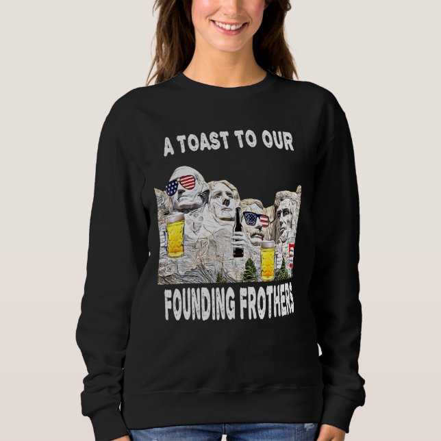 Sudadera Abraham Drinkin Ben Drankin Mount Rushmore Estados (Anverso)