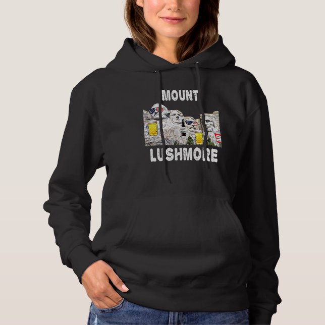 Sudadera Abraham Drinkin Ben Drankin Mount Rushmore Estados (Anverso)