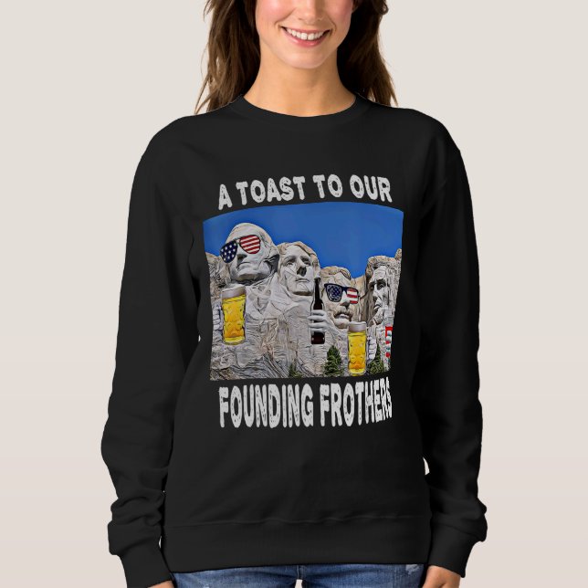 Sudadera Abraham Drinkin Ben Drankin Mount Rushmore Usa (Anverso)