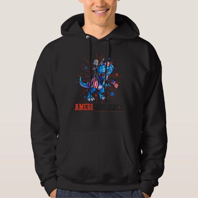 Sudadera Abraham Lincoln 4 De Julio Dino Boys Hombres Ameri (Anverso)