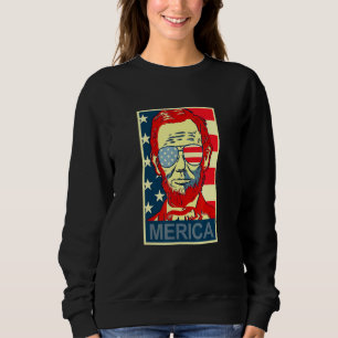 Sudadera Abraham Lincoln 4 De Julio Merica Design Tee
