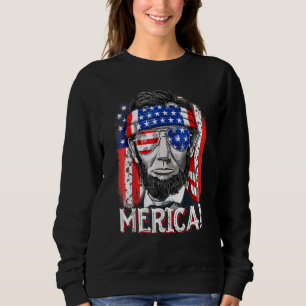 Sudadera Abraham Lincoln 4 De Julio Merica Hombres Mujeres 