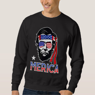 Sudadera Abraham Lincoln 4 De Julio Merica Hombres Mujeres 