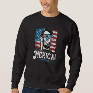Sudadera Abraham Lincoln Merica Kids American Flag Shirt