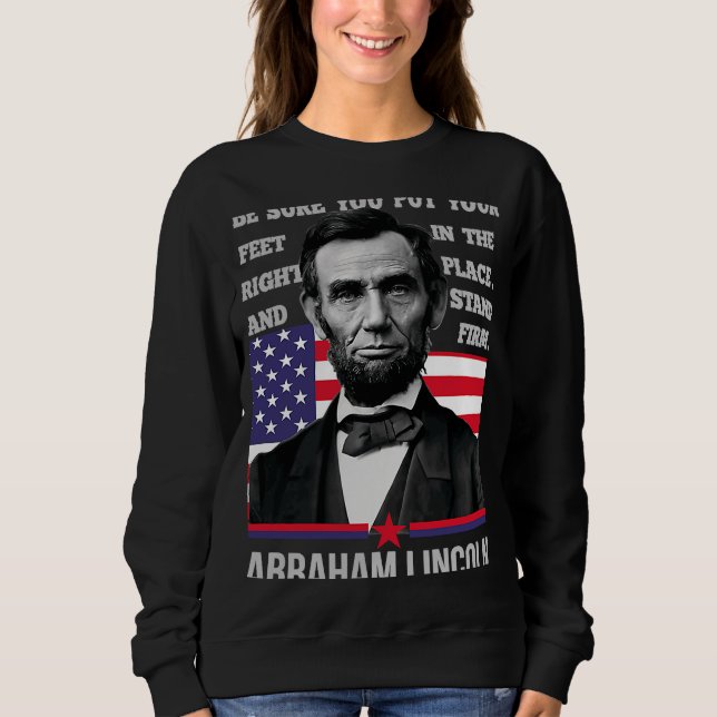 Sudadera Abraham Lincoln o lo que sea o el 4 de J (Anverso)