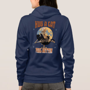 Sudadera Abraza a un gato, siéntete mejor Arte divertido de