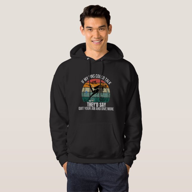 Sudadera Abraza el abismo: libera tu buzo interior (Anverso completo)