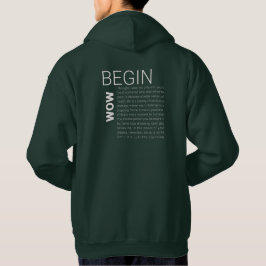 Sudadera Abraza tu viaje: La colección "BEGIN NOW"