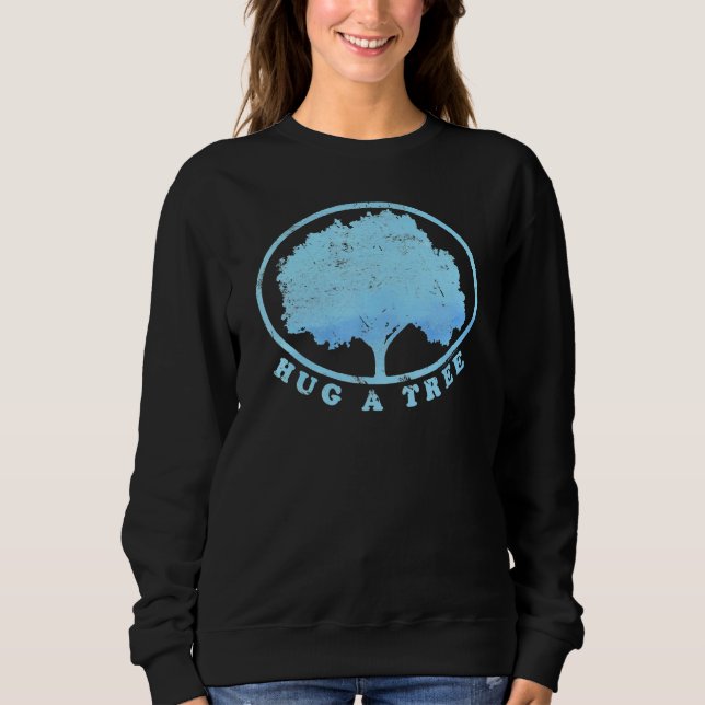 Sudadera Abraza Un Día Nacional De Abrazo De Árbol (Anverso)