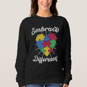 Sudadera Abrazando diferencias Autismo Conciencia Autista P