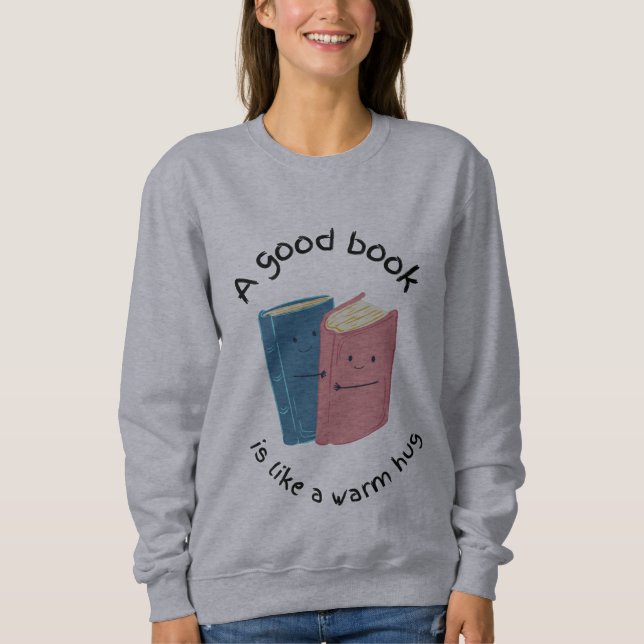 Sudadera Abrazo de libros (Anverso)