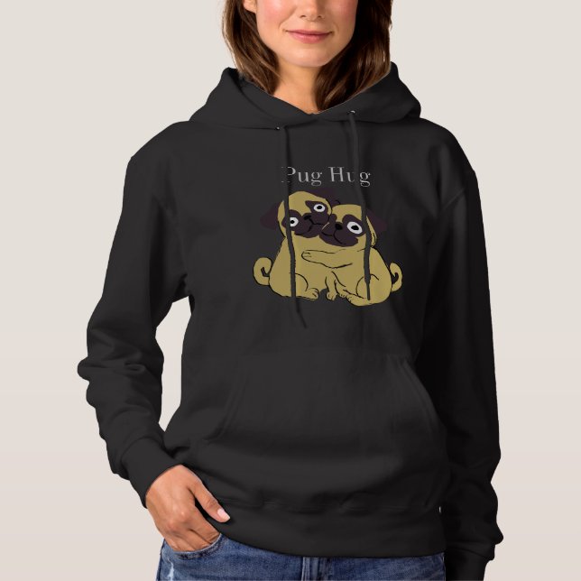 Sudadera Abrazo de pug  (Anverso)