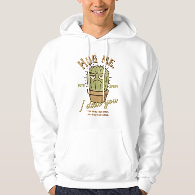 Sudadera Abrazo Me Atrevo A Ti - Cactus Grumpy Apiadoso (Anverso)
