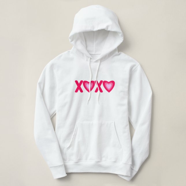 Sudadera Abrazos Besos Corazones de Amor (Diseño del anverso)