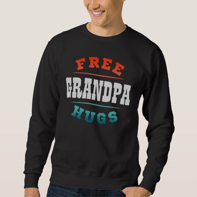Sudadera Abrazos de abuelo personalizados gratis texto (Anverso)
