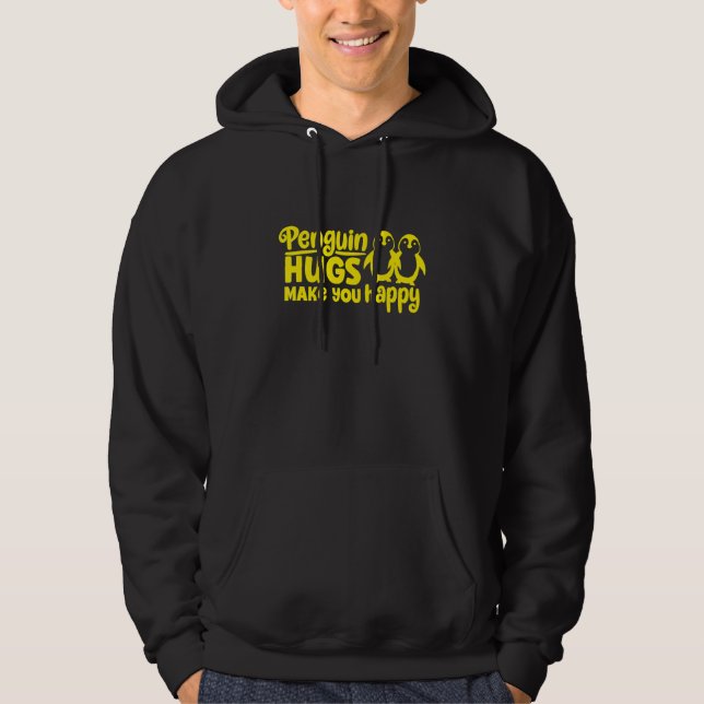 Sudadera Abrazos de pingüino te hacen feliz (Anverso)