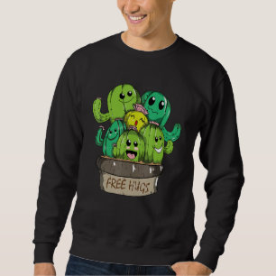 Sudadera Abrazos gratis Cute Cactus Abrazo libre Desierto d