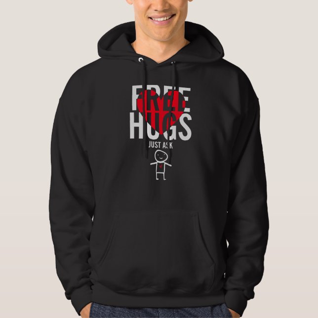 Sudadera Abrazos gratis sólo preguntar (Anverso)