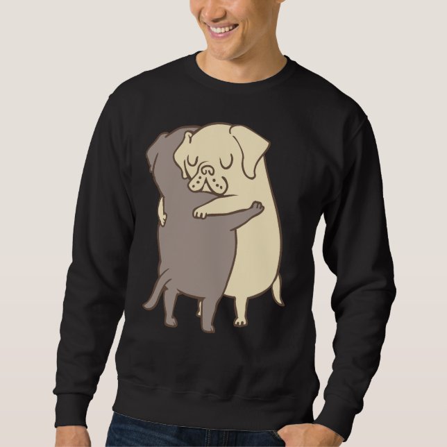 Sudadera Abrazos recuperadores de labrador (Anverso)