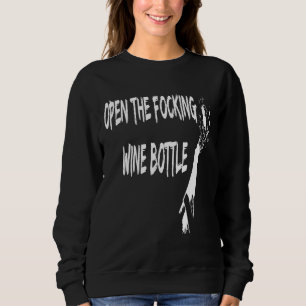 Sudadera Abrir La Botella De Vino Focante