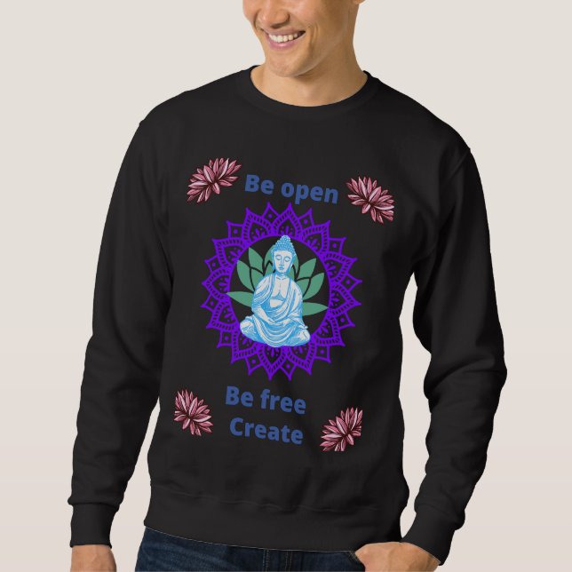 Sudadera Abrir Ser libre Crear activo (Anverso)