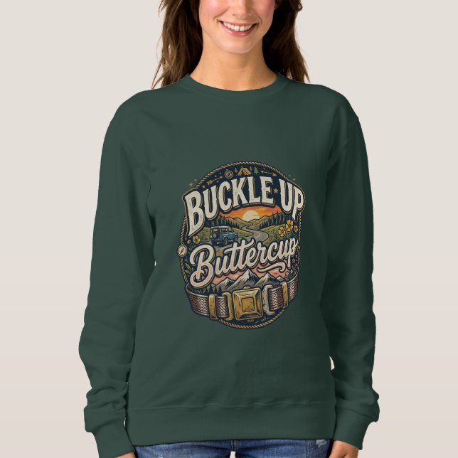 Sudadera Abróchense Buttercup (Anverso)