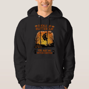 Sudadera Abróchense Buttercup Halloween Fantasma Bruja Somb