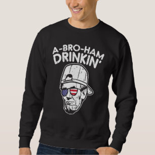 Sudadera Abroham Drinkin Abraham Abe Lincoln 4 De Julio De