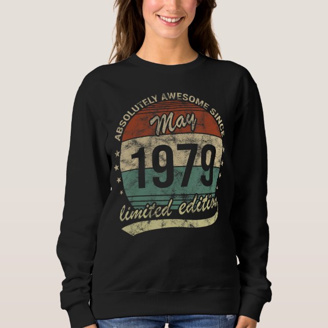 Sudadera Absolutamente Asombroso Desde Mayo De 1979 Nacimie (Anverso)