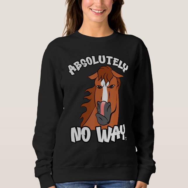 Sudadera Absolutamente ninguna manera gruñón castaño desang (Anverso)
