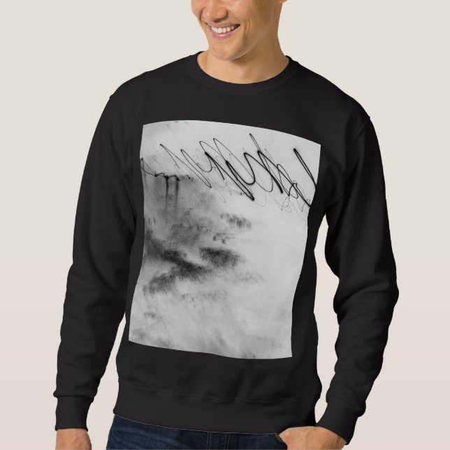Sudadera Abstract Black and White Light Trails Long Exposur (Anverso)