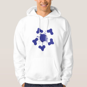 Sudadera Abstract Blue Splash Hoodie