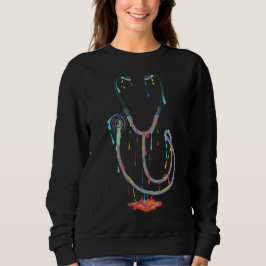 Sudadera Abstract Dripping Stethoscope – Medical Art