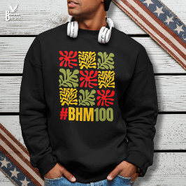 Sudadera Abstract Floral BHM 100 Years Black History Month