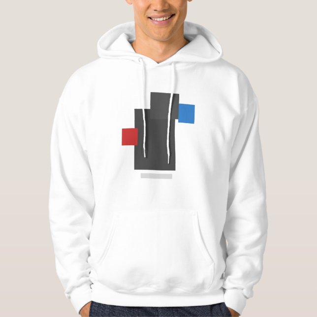 Sudadera Abstract Geometric Balance – Minimal Modern Blocks (Anverso)