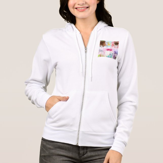 Sudadera Abstract Geometric Low Poly Mosaic (Anverso)