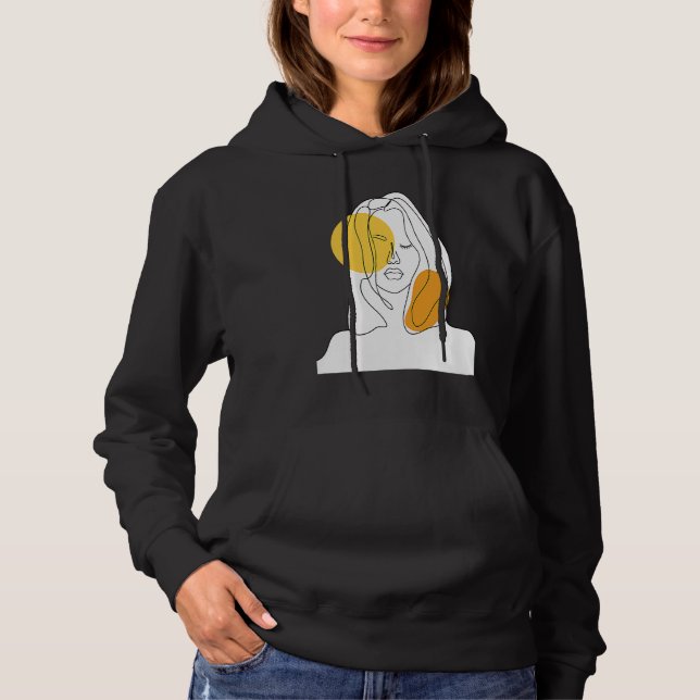 Sudadera Abstract minimalist beauty from inside girl (Anverso)